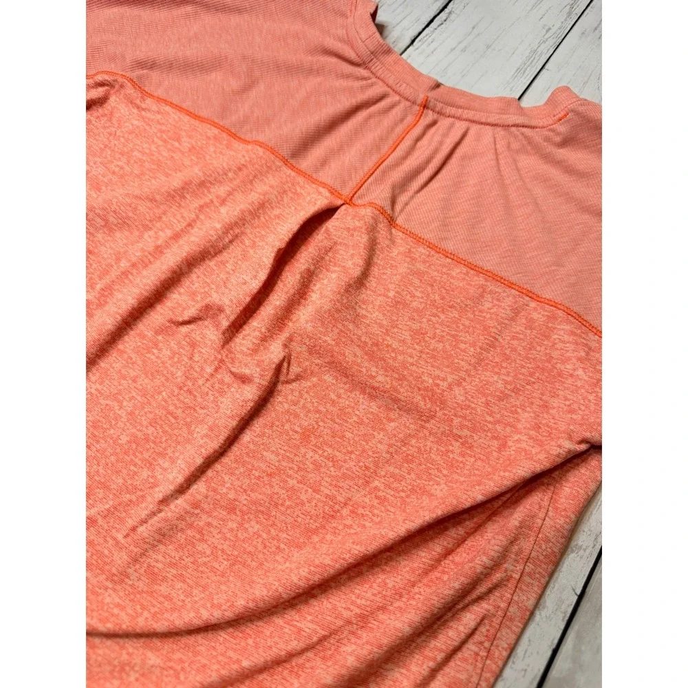 The North Face Womens Orange Space Dye Active T-Shirt Short Sleeve Small - Picture 9 of 10